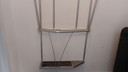 Wall coat rack polished aluminum