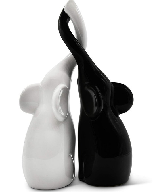 Image 1 of Figurine Elephants Harmonic Couple