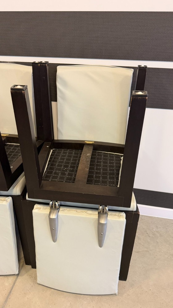 Image 1 of Sedie da pranzo vintage Giorgetti di Massimo Scolari - Set di 8