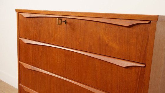 Vintage Deense Ladekast | Teak | 6 Lades | 106 Cm – Ladekasten, Wood (photo 8 of 9)