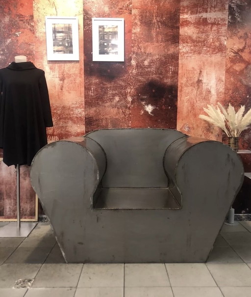 Steel armchair unique exhibit