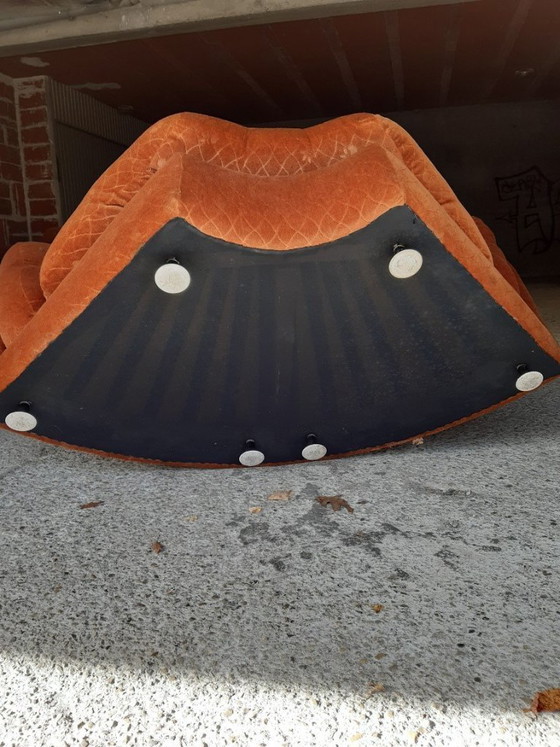 Image 1 of 4/7 Poltrona Ligne Roset arancione Pr M. Ducaroy Mod. Albany, design vintage