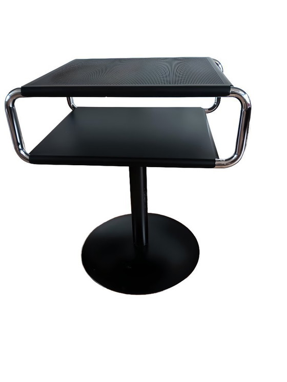 Image 1 of Draaibare bijzettafel jaren tachtig,mogelijk Frans.