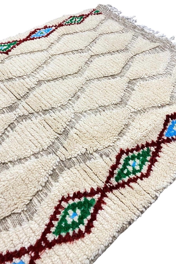 Image 1 of Authentiek Handgemaakt Berber Tapijt uit het Atlasgebergte – 100% Wol – 150 x 100 cm