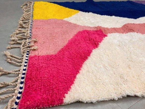 Alfombra bereber multicolor de lana 250cm x 150cm – Wool, Cotton, Modern (photo 6 of 7)