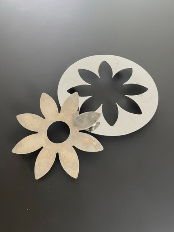 Image 1 of Vintage modular metal coasters set of 2