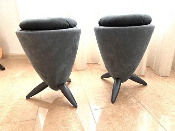 Leolux TamTam 2 pieces – Stools, Metal, Textile (photo 6 of 6)