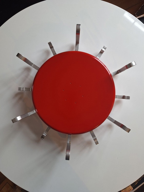 Image 1 of Vintage Rosconi Coat Rack Space Age metal 70s