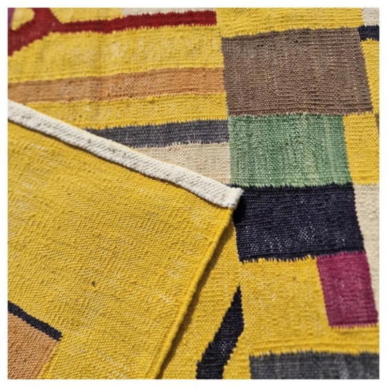Composition d'André Lanskoy, 1956. Tapisserie tissée à la main | Textile abstrait | 250 × 176 cm (98 × 69 po) (photo 8 of 10)