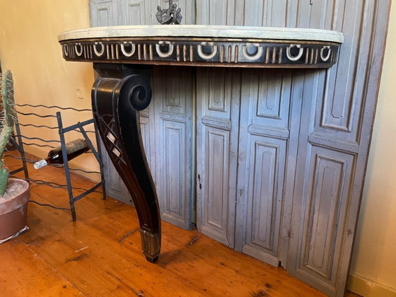 Image 1 of Table d'appoint Table console Table murale imposante 19ème siècle française