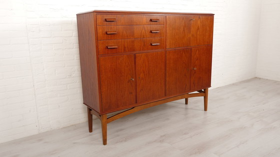 Image 1 of Vintage Highboard | Dinnerware Cabinet | Teak