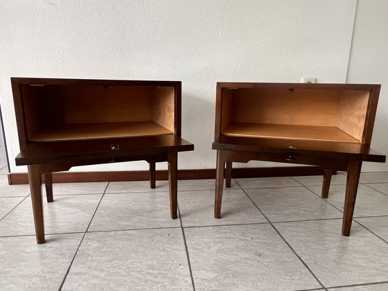 Image 1 of Two beautiful Danish vintage bedside tables