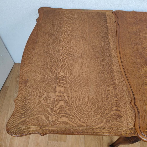 Image 1 of Vintage country style dining table dining room table extendable table