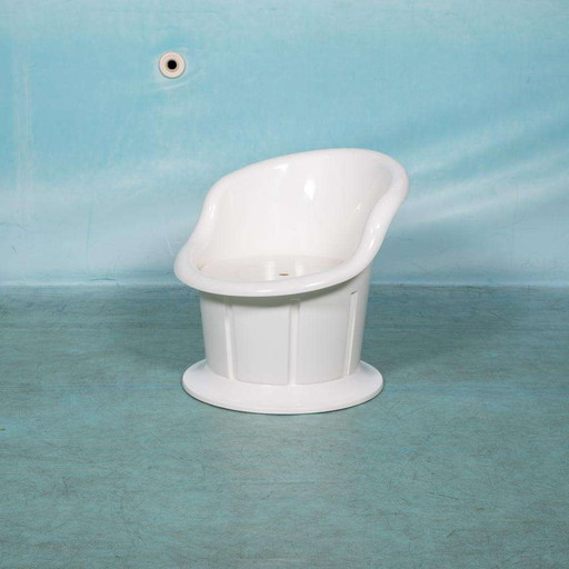 Space age tub chair with storage, Ikea Popptorp chair