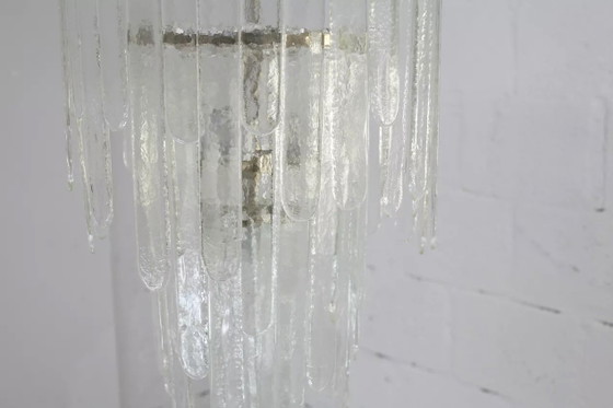 Lámpara de araña de Carlo Nason, fabricada por Mazzega, Murano. – Lámparas de araña, Crystal (photo 8 of 15)