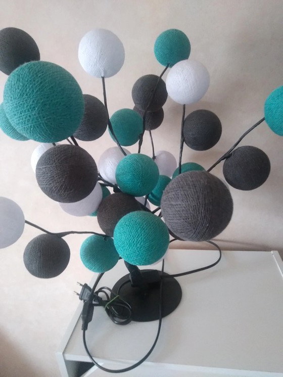 Image 1 of Tree Lamp With Cotton Beads