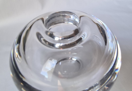 Vintage ball vase / paperweight – Peill & Putzler – 1960s / 1970s, Tapio Wirkkala style, signed "P", 2,254g (photo 9 of 15)