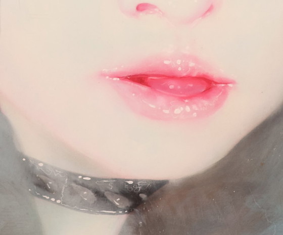 Image 1 of Yin Kun (1969) - Porträt eines Mädchens - 2005 - Öl auf Leinwand - 150 x 120 cm