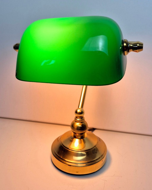 Desk lamp - Original Mid-Century Notary / Banker Lamp