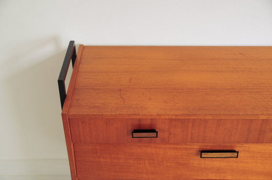 Image 1 of vintage 1950s shoe cabinet