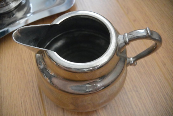 Image 1 of Dovo - Mid-century tea set, nickel-plated, 13 pieces
