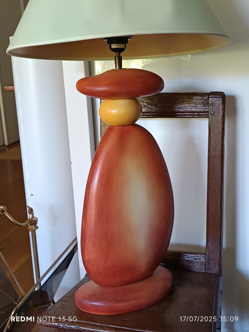 Lampe galet signé François Chatain 1990
