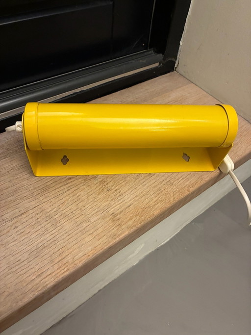 Vintage G&G Rondo Bedside Lamp / Wall Light Yellow – 80s Retro