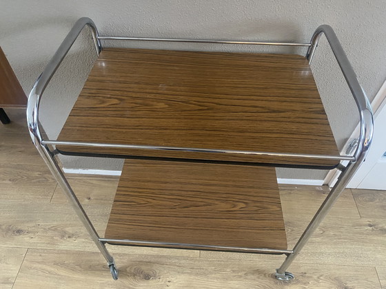 Image 1 of Vintage serving trolley, trolley, drinks trolley, sixties plant table