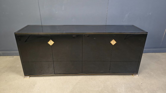 Image 1 of Brass and lacquer sideboard by Pierre Vandel, 1970s