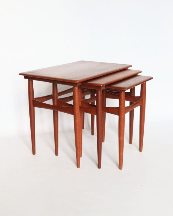Vintage Danish teak nesting tables – Side tables, Wood (photo 4 of 12)