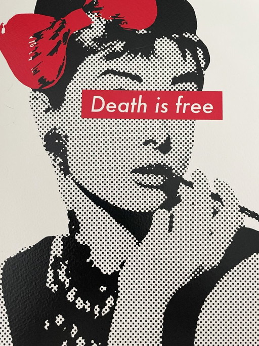 DEATH NYC (1979) - Audrey Hepburn – lithos zeefdrukken, Paper (photo 2 of 5)