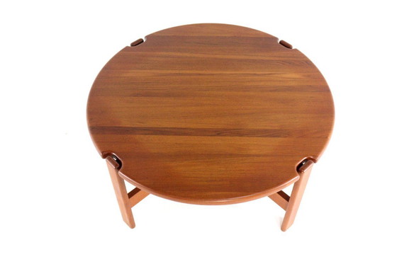 Image 1 of Niels Bach salontafel vintage Deens massief teak