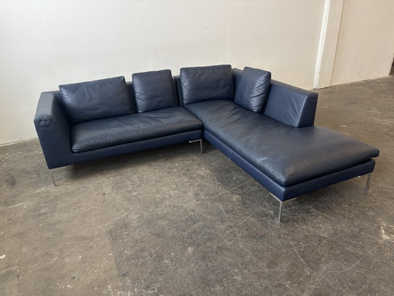 Image 1 of B&B Italia Charles corner sofa leather couch design