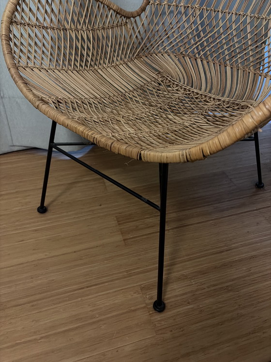 Image 1 of Fauteuil seau en rotin HK Living