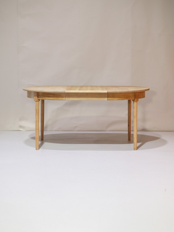 Image 1 of Extendable dining table Henning Kjaernulf oak Danish