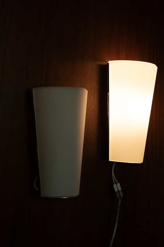 Image 1 of Paar Glashutte Limburg wandlampen