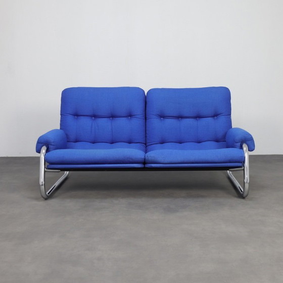 Image 1 of Tube frame two-seater sofa chrome, 1970
