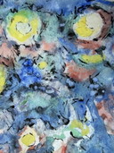 Germaine Nordmann - Pintura floral florida - firmada.