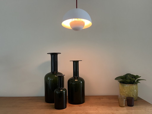 Gulvvase by Otto Bauer - Holmegaard - Danish design - set of 3