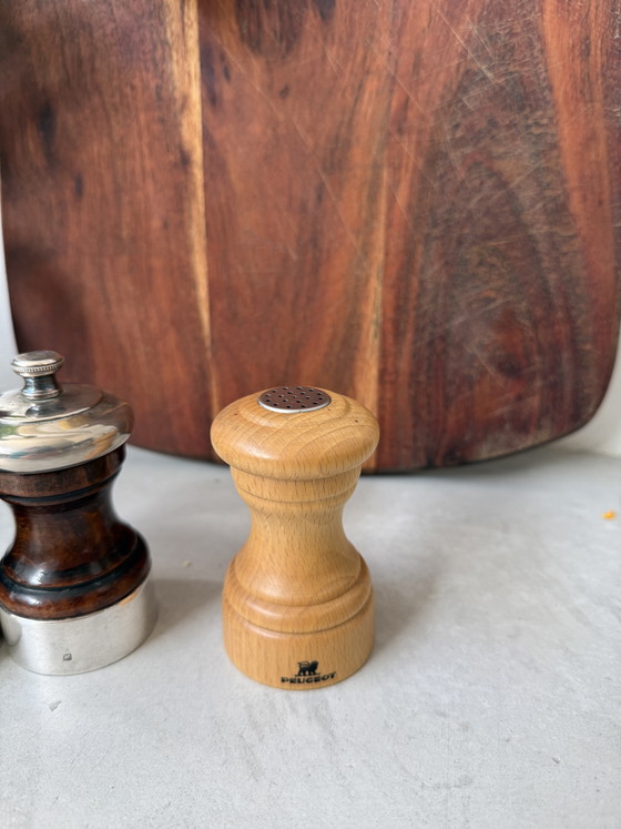 Image 1 of Juego de molinillos de sal y pimienta Peugeot Palace – plateado – modelo Z (10 cm)