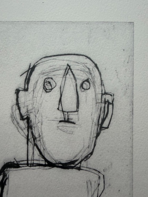 Image 1 of Petrus De Man, Peur, 2004, Gravure Sur Cuivre, Copyright P.De Man 2015, Stampato in Belgio