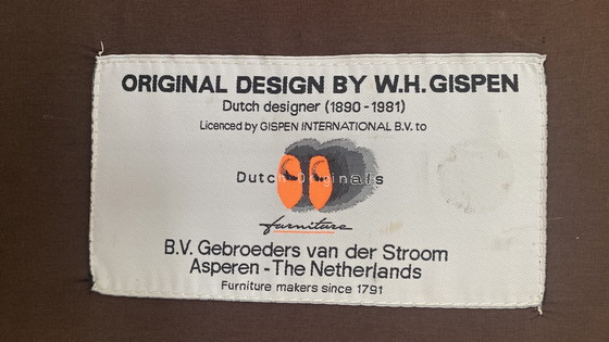 Image 1 of Table ronde Gispen Original Dukdalf 140 cm noire