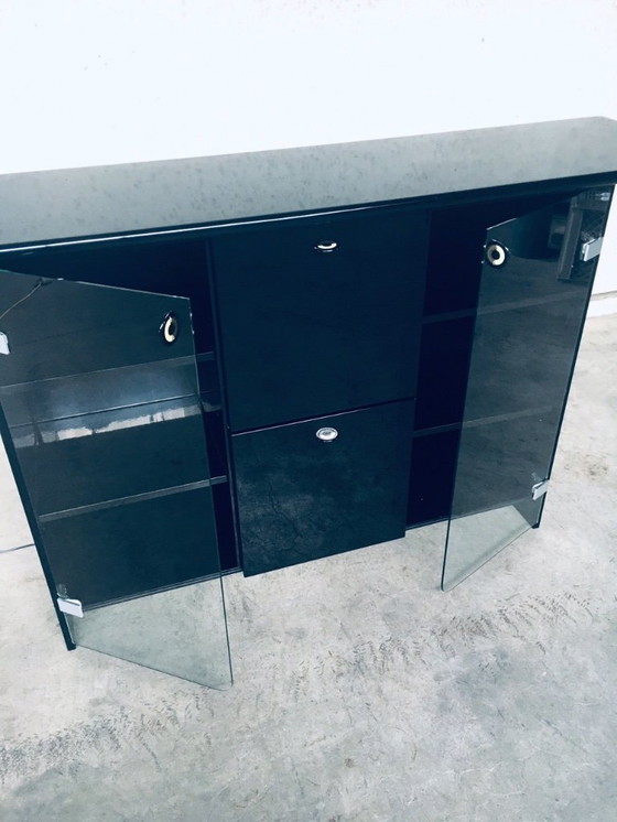 Image 1 of Postmodern Design Highboard Bar Chest by Luigi Saccardo for Gasparello, Italy 1980's