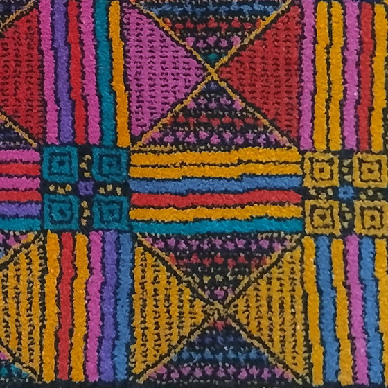 Image 1 of Magnifique tapis géométrique en laine italienne des années 1980 par Missoni pour T&J Vestor