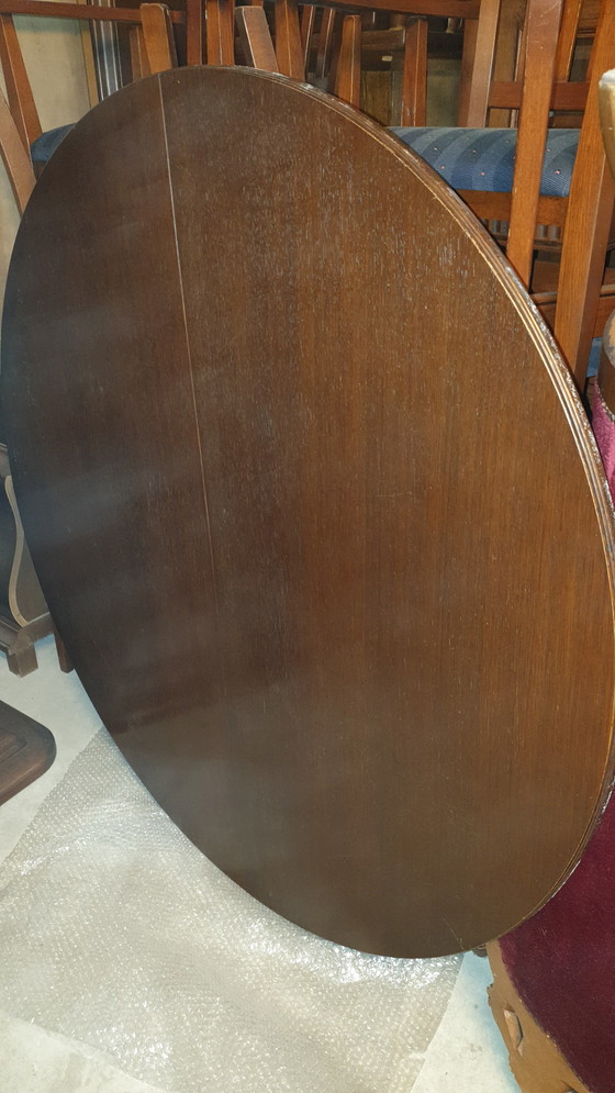 Image 1 of Klassiek Eiken eetkamer tafel Uitschuifbaar met tussenblad