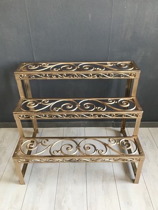 Vintage Cast Iron Plant Rack