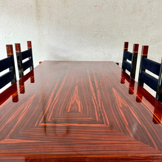 Image 1 of Set da pranzo di Paolo Barracchia per Roman Deco Italia 1978