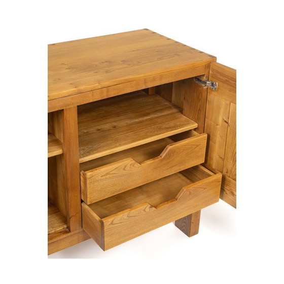 Credenza a due ante in olmo massiccio, Maison Regain, Francia 1970 – Credenze, Wood (photo 7 of 8)