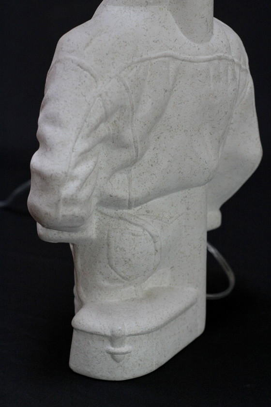 Image 1 of Unique Ceramic Lamp In Shape Of Man’S Torso 