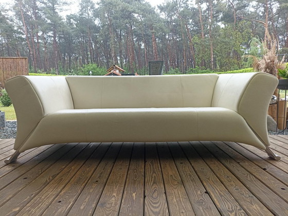 Image 1 of 2 Ledersofas des Designers „Rolf Benz“ Typ 322. Wunderschöner Zustand!